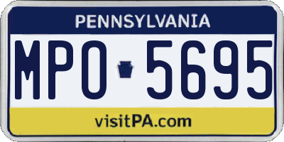 PA license plate MPO5695