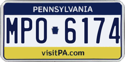 PA license plate MPO6174