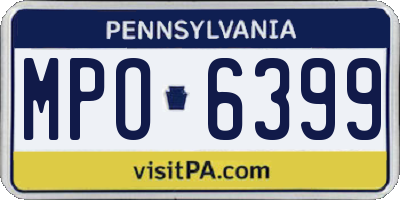 PA license plate MPO6399