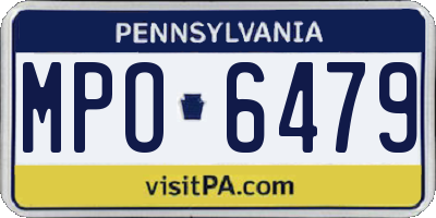 PA license plate MPO6479