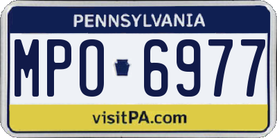 PA license plate MPO6977