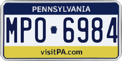 PA license plate MPO6984