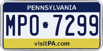 PA license plate MPO7299