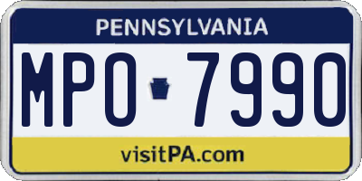PA license plate MPO7990