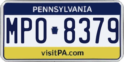 PA license plate MPO8379