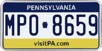 PA license plate MPO8659