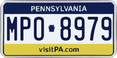 PA license plate MPO8979