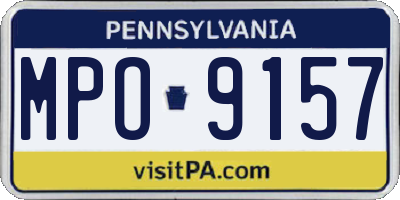 PA license plate MPO9157