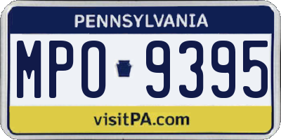 PA license plate MPO9395