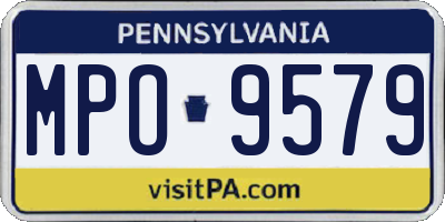 PA license plate MPO9579