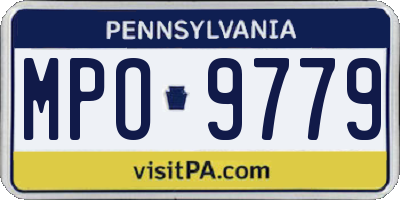 PA license plate MPO9779
