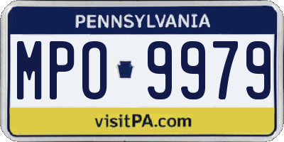PA license plate MPO9979