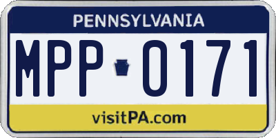 PA license plate MPP0171