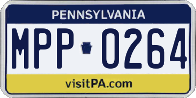PA license plate MPP0264