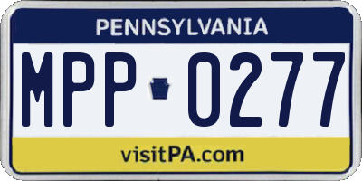PA license plate MPP0277