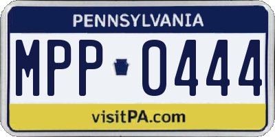 PA license plate MPP0444