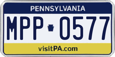 PA license plate MPP0577