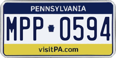 PA license plate MPP0594