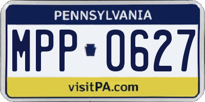 PA license plate MPP0627