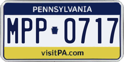 PA license plate MPP0717