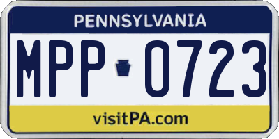 PA license plate MPP0723