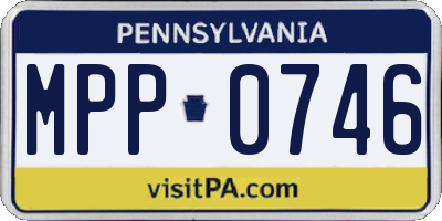 PA license plate MPP0746