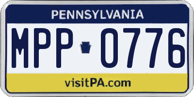 PA license plate MPP0776