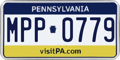 PA license plate MPP0779