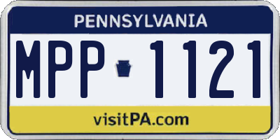 PA license plate MPP1121