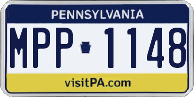PA license plate MPP1148