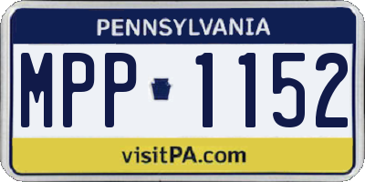 PA license plate MPP1152