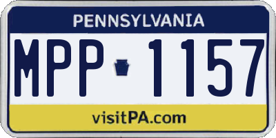 PA license plate MPP1157