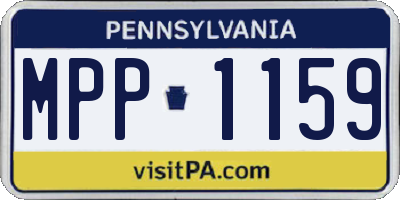 PA license plate MPP1159
