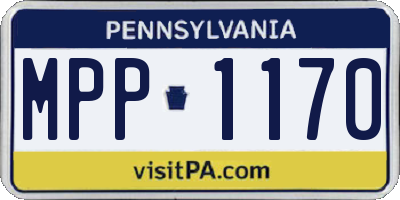 PA license plate MPP1170