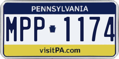 PA license plate MPP1174
