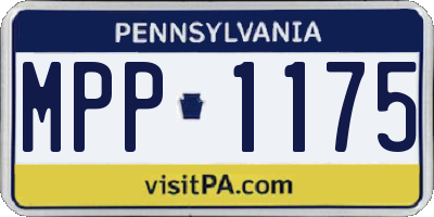 PA license plate MPP1175