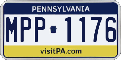 PA license plate MPP1176