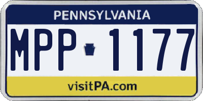 PA license plate MPP1177