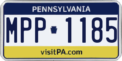 PA license plate MPP1185