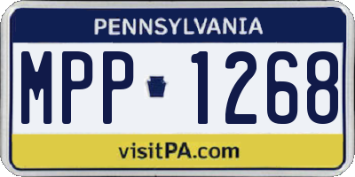 PA license plate MPP1268