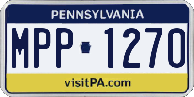 PA license plate MPP1270