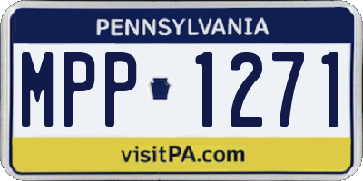 PA license plate MPP1271