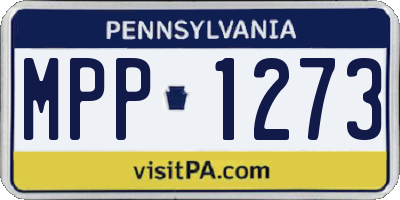 PA license plate MPP1273