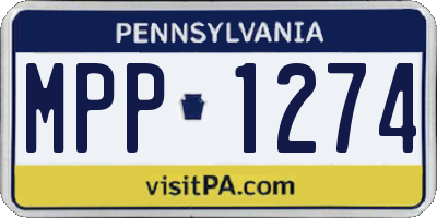 PA license plate MPP1274