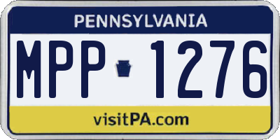 PA license plate MPP1276