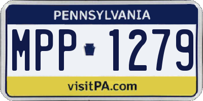 PA license plate MPP1279