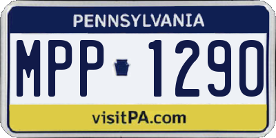 PA license plate MPP1290