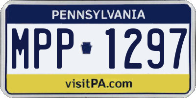 PA license plate MPP1297