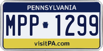 PA license plate MPP1299