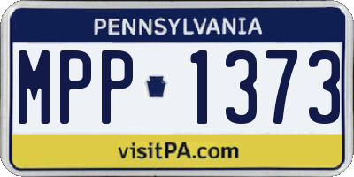 PA license plate MPP1373